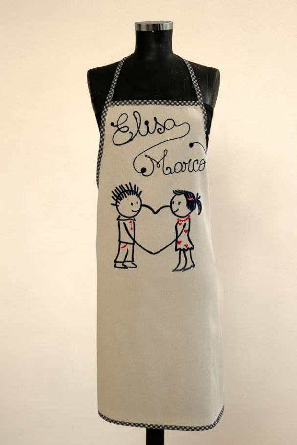 Grembiule Lui &amp; Lei Personalizzato