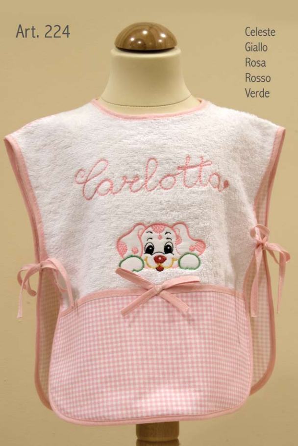 Vestito Simona con fiocco ricamato